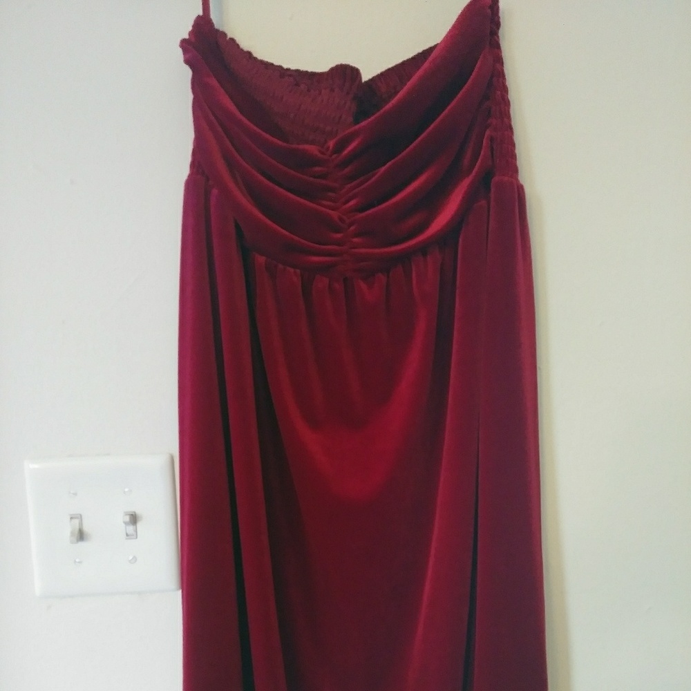 Old Navy Red Velvet Holiday Dress